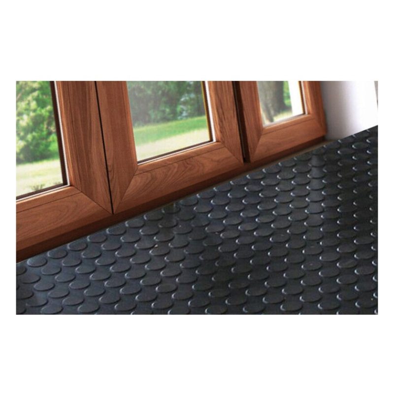 BVT Tappeto gomma antiscivolo copri pavimento bollo bullonato 1,2x1...