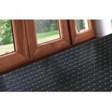 Tappeto gomma antiscivolo copri pavimento bollo bullonato 1x15 m No pvc