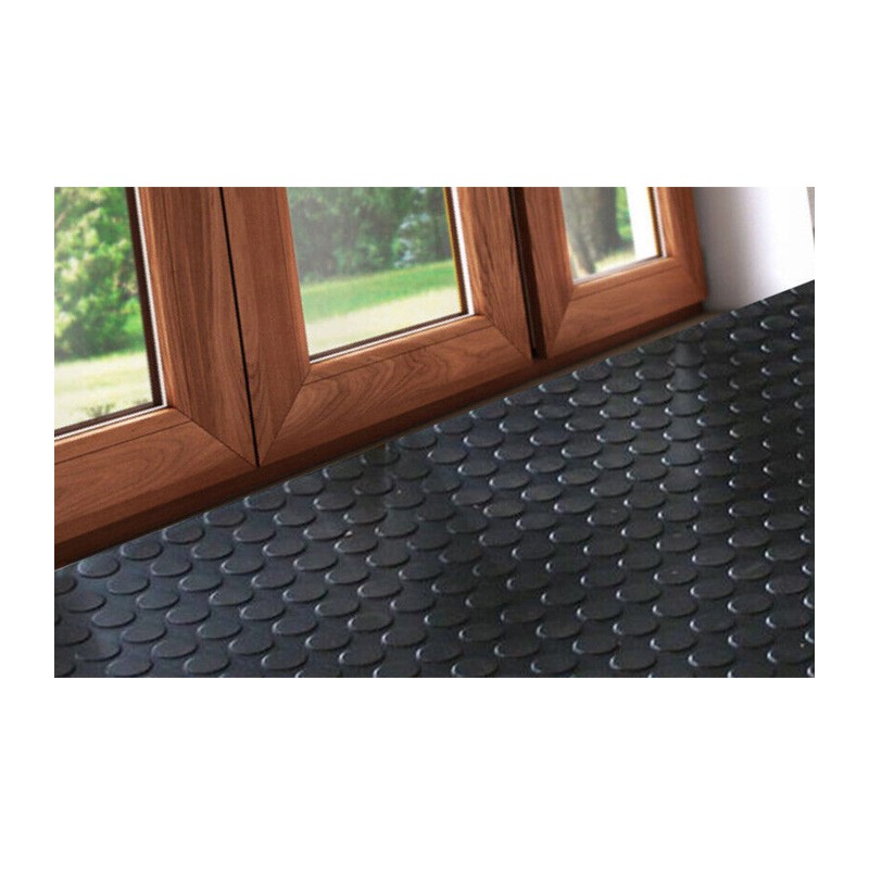 BVT Tappeto gomma antiscivolo copri pavimento bollo bullonato 1x15 ...