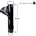 Film estensibile manuale nero 6 rotoli pellicola pallet per imballaggio 2kg