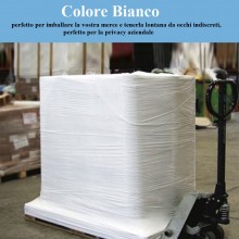 Film estensibile manuale bianco 6 rotoli pellicola pallet per imballaggio 2kg