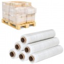 Film estensibile manuale trasparente 6 rotoli pellicola pallet  imballaggio 2kg