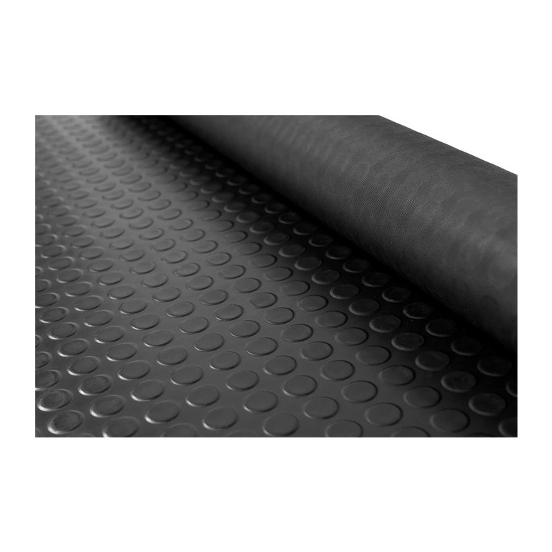 BVT Tappeto gomma nero in PVC copertura pavimento largo 1x25 m boll...