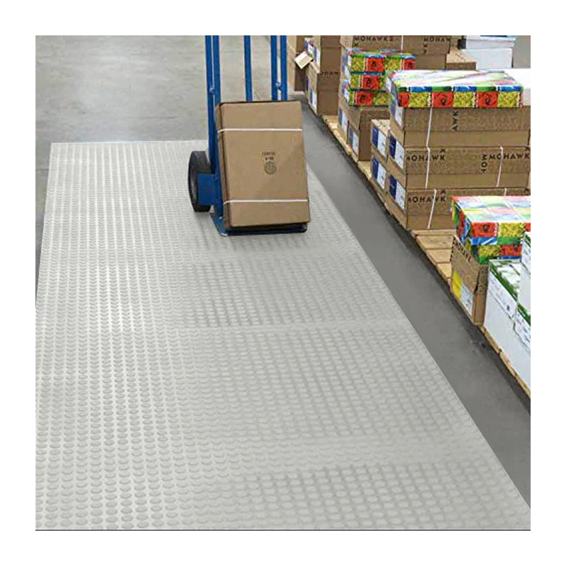 BVT Tappeto gomma grigio in PVC copertura pavimento largo 1x25 m bo...
