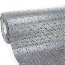 BVT Tappeto gomma grigio in PVC copertura pavimento largo 1x25 m bo...
