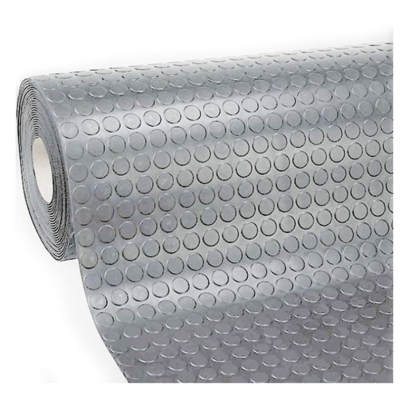 BVT Tappeto gomma grigio in PVC copertura pavimento largo 1x25 m bo...