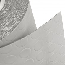 BVT Tappeto gomma grigio in PVC copertura pavimento largo 1x25 m bo...