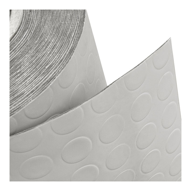 BVT Tappeto gomma grigio in PVC copertura pavimento largo 1x25 m bo...