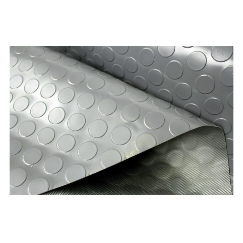 BVT Tappeto gomma grigio in PVC copertura pavimento largo 1x25 m bo...