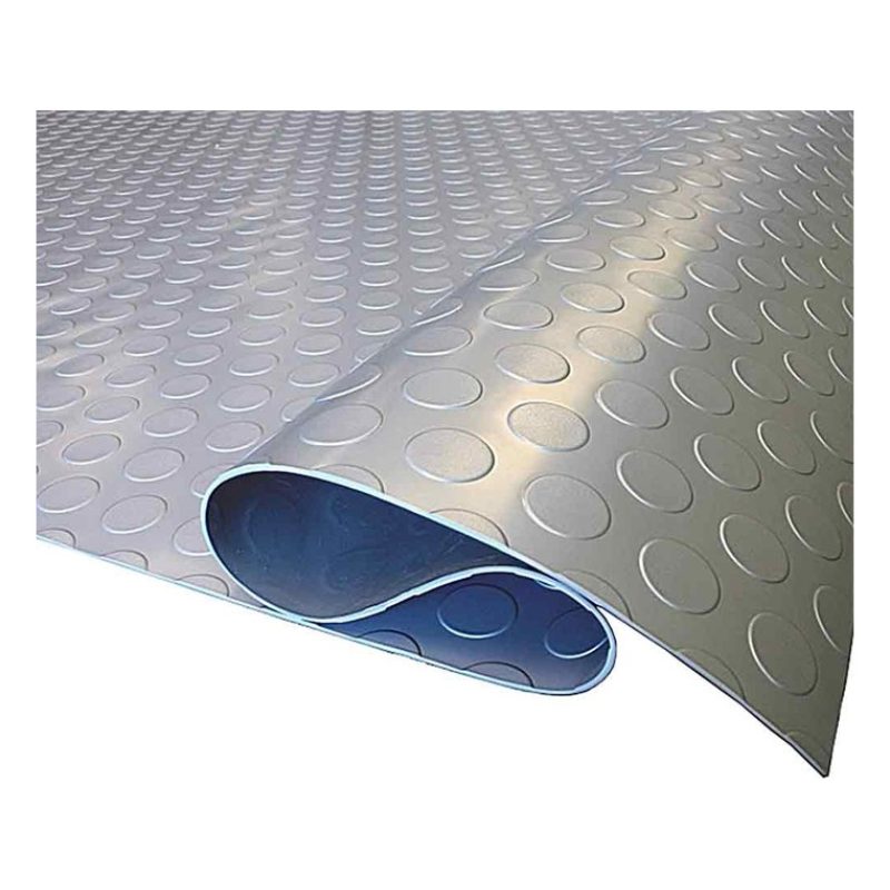 BVT Tappeto gomma grigio in PVC copertura pavimento largo 1x25 m bo...