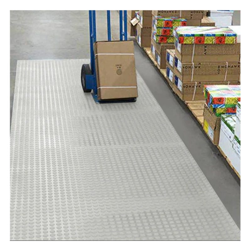 BVT Tappeto gomma grigio in PVC copertura pavimento largo 1x25 m bo...