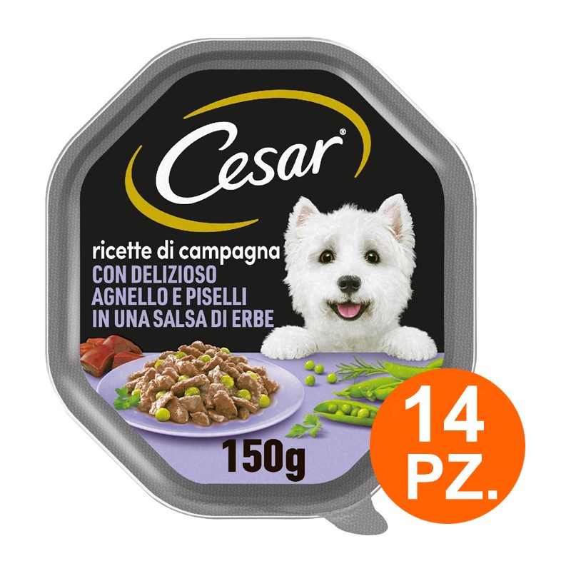 Cesar Ricette Di Campagna Delicato Agnello E Piselli in Una Salsa Di Erbe 14x150g