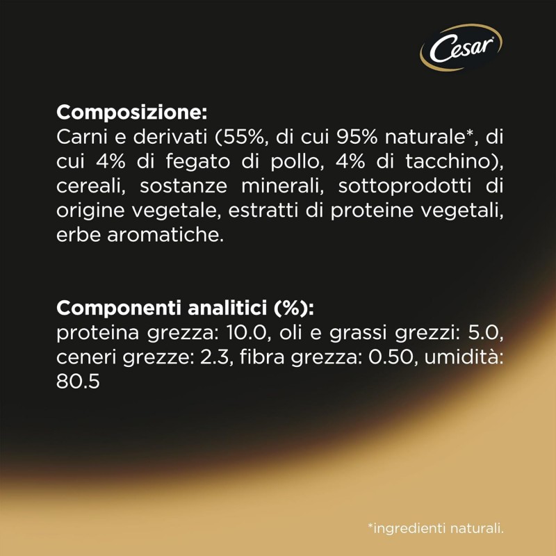 Cesar Cesar Ricette Classiche con tenero Pollo e Tacchino - 14 Vasc...