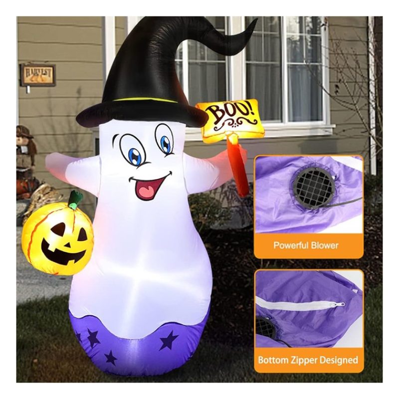 Due Esse Decorazione gonfiabile fantasma di Halloween da giardino e...