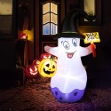 Decorazione gonfiabile fantasma di Halloween da giardino esterno con luce 150cm