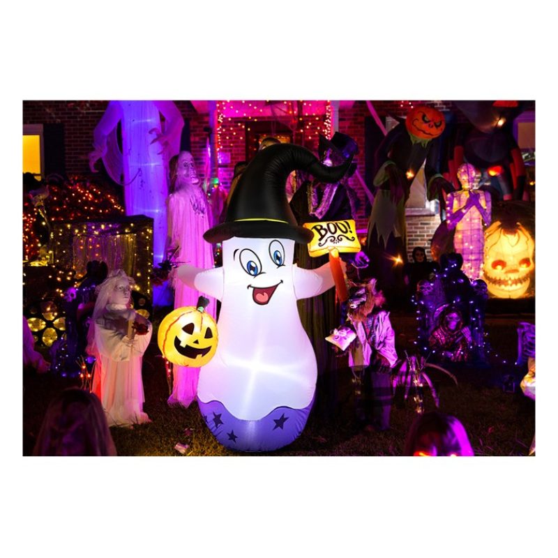 Due Esse Decorazione gonfiabile fantasma di Halloween da giardino e...