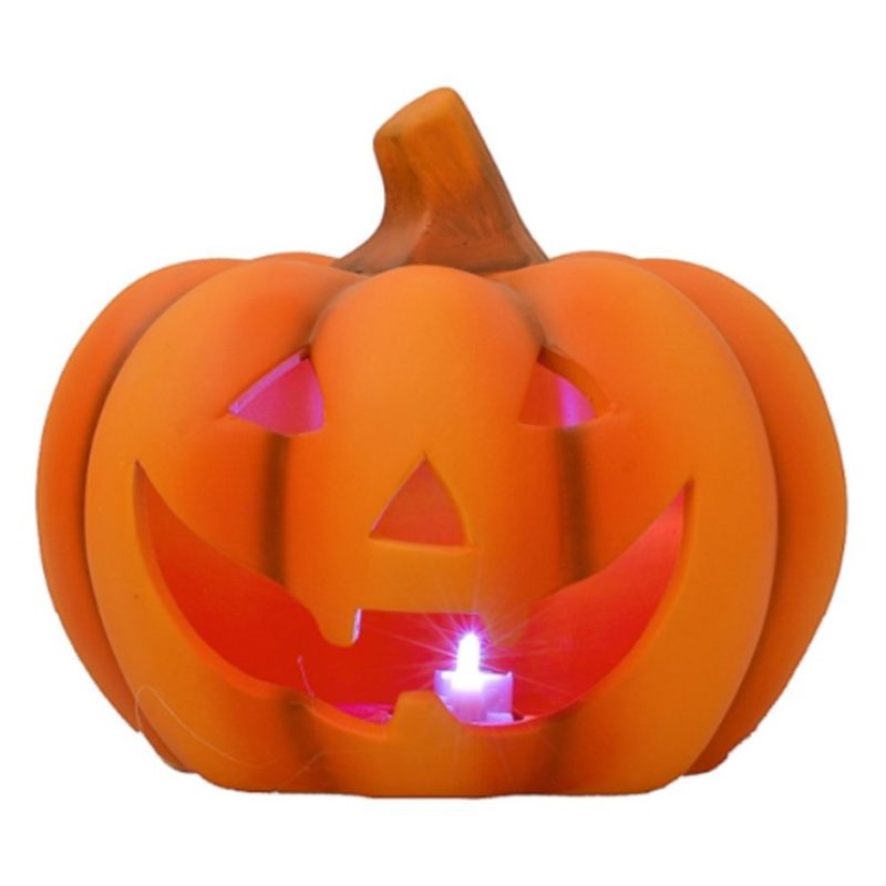 Zucca Con Illuminazione LED RGB Zucca Di Halloween ornamento decora...