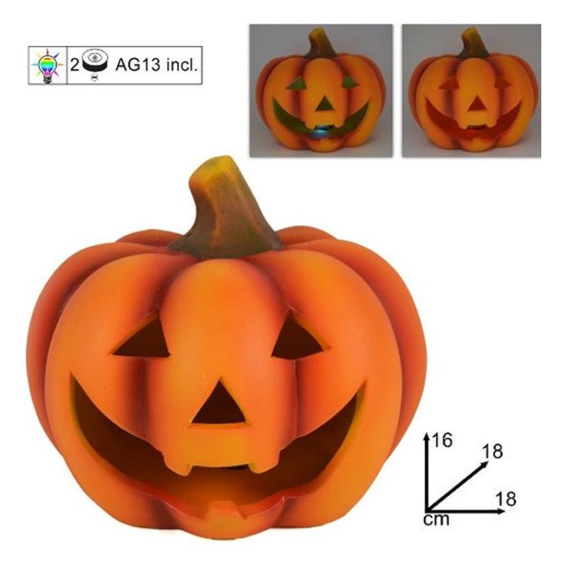 Zucca Con Illuminazione LED RGB Zucca Di Halloween ornamento decora...