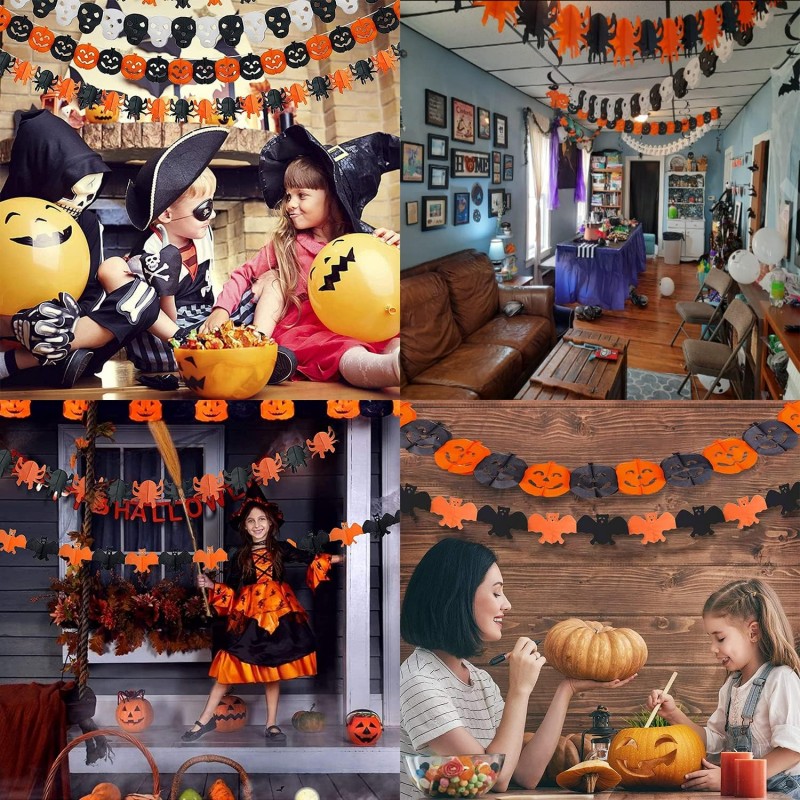 Timiyou Halloween Decorazioni, Decorazioni per Streghe di Halloween, Halloween Strega Che Si schianta,Decorazioni per Porte di Halloween, Ornamenti per Esterni appesi a Streghe per Cortile, Giardino