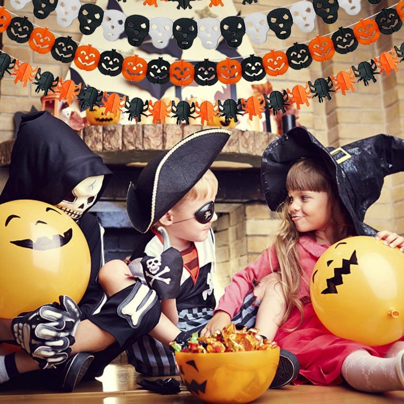 Due Esse 3 Festoni addobbi di Halloween ghirlanda 2,75 metri zucche...