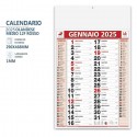Calendario 2025 Olandesi Olandese da Muro Rosso Numeri Grandi Maxi 3PZ