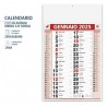 Hongu Calendario 2025 Olandesi Olandese da Muro Rosso Numeri Grandi...