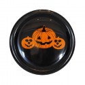 Piatti in plastica per feste party di Halloween 25cm, 12 pezzi in colori assortiti