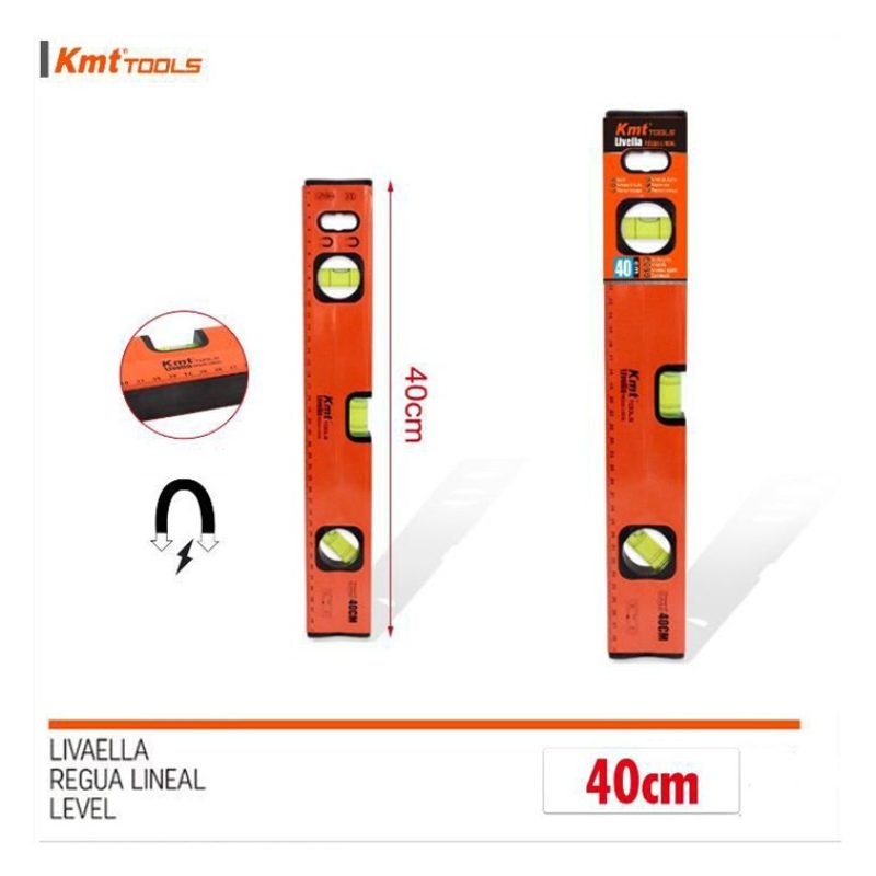 Kmt Style Livella metrica a tre bolle magnetica in alluminio calami...