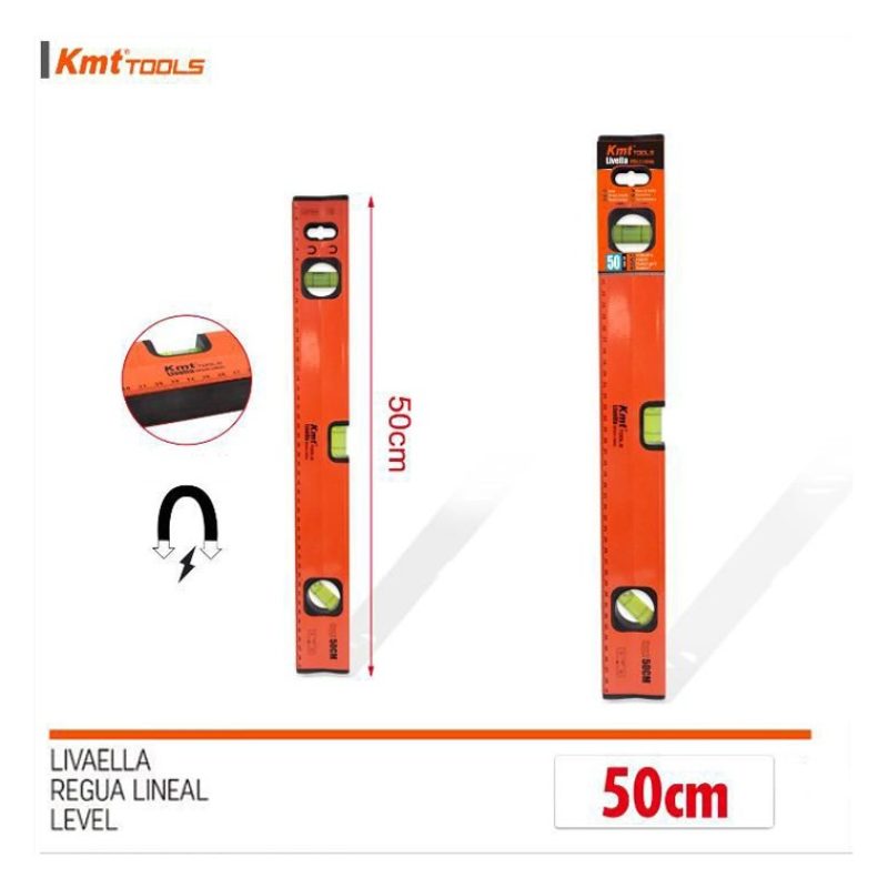 Kmt Style Livella metrica a tre bolle magnetica in alluminio calami...
