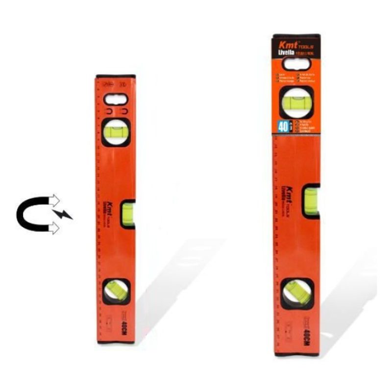 Kmt Style Livella metrica a tre bolle magnetica in alluminio calami...