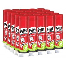 25x Pritt Original Stick Colla Trasparente Efficace per Collage e Lavoretti 11gr