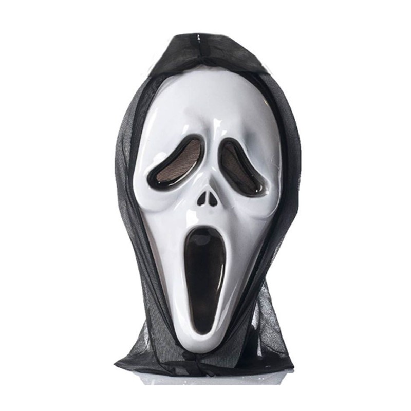 Maschera carnevale Halloween Scream teatro horror feste fantasma no cappuccio