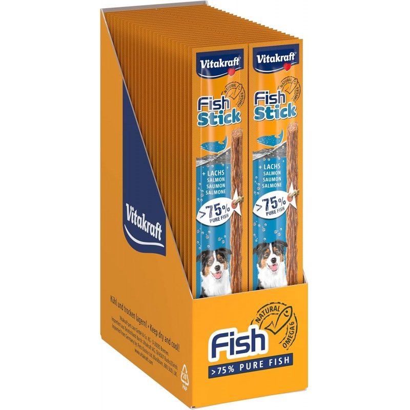 Vitakraft 50 x Vitakraft Fish Stick snack bastoncini per cani al gu...