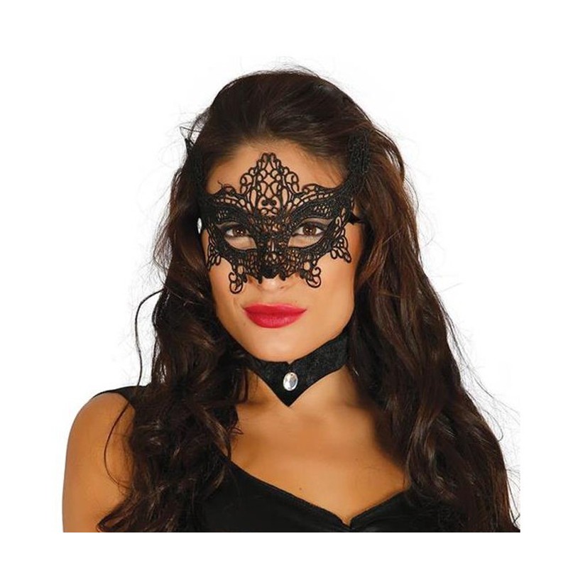Maschera donna sexy mascherina in pizzo costume carnevale per giochi erotici