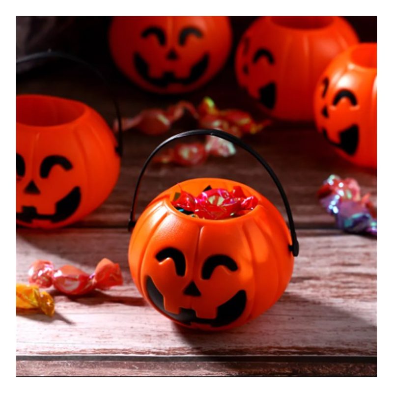 Due Esse 12 Pcs Secchiello Per Caramelle Portatile Zucche Decorazio...