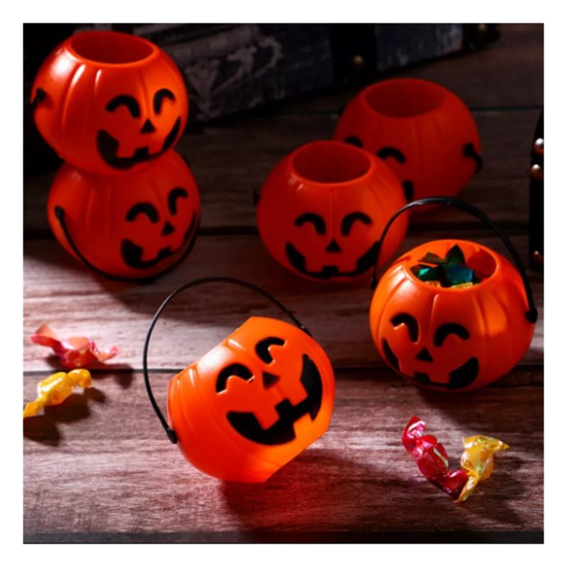 Due Esse 12 Pcs Secchiello Per Caramelle Portatile Zucche Decorazio...