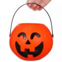 6 Pcs Secchiello Per Caramelle con luce led Portatile Zucche Decorazioni Bambini