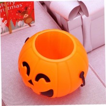 6 Pcs Secchiello Per Caramelle con luce led Portatile Zucche Decorazioni Bambini
