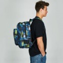 Seven Zaino Scuola Doppio Scomparto Freethink boy Ocean Blue  33x44x20 cm