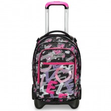 Zaino Trolley Jack 2 maxi Ruote Seven Draft Heart per scuola zaino staccabile