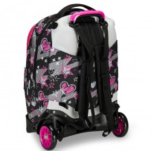 Zaino Trolley Jack 2 maxi Ruote Seven Draft Heart per scuola zaino staccabile