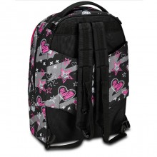 Zaino Trolley Jack 2 maxi Ruote Seven Draft Heart per scuola zaino staccabile