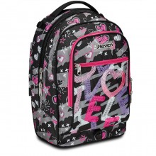 Zaino Trolley Jack 2 maxi Ruote Seven Draft Heart per scuola zaino staccabile