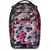 Zaino Trolley Jack 2 maxi Ruote Seven Draft Heart per scuola zaino staccabile