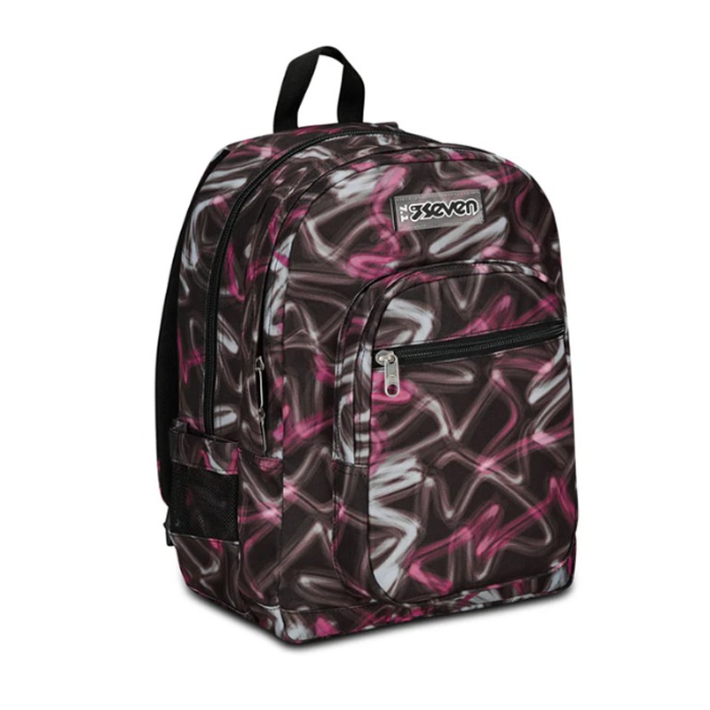 Seven Zaino Scuola Doppio Scomparto Freethink Girl - Rosa violet  33x44x20 cm
