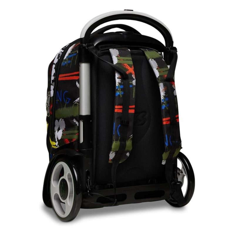 Seven Zaino Trolley Tyre Fluo Belts 2 Maxi Ruote Seven per Scuola f...
