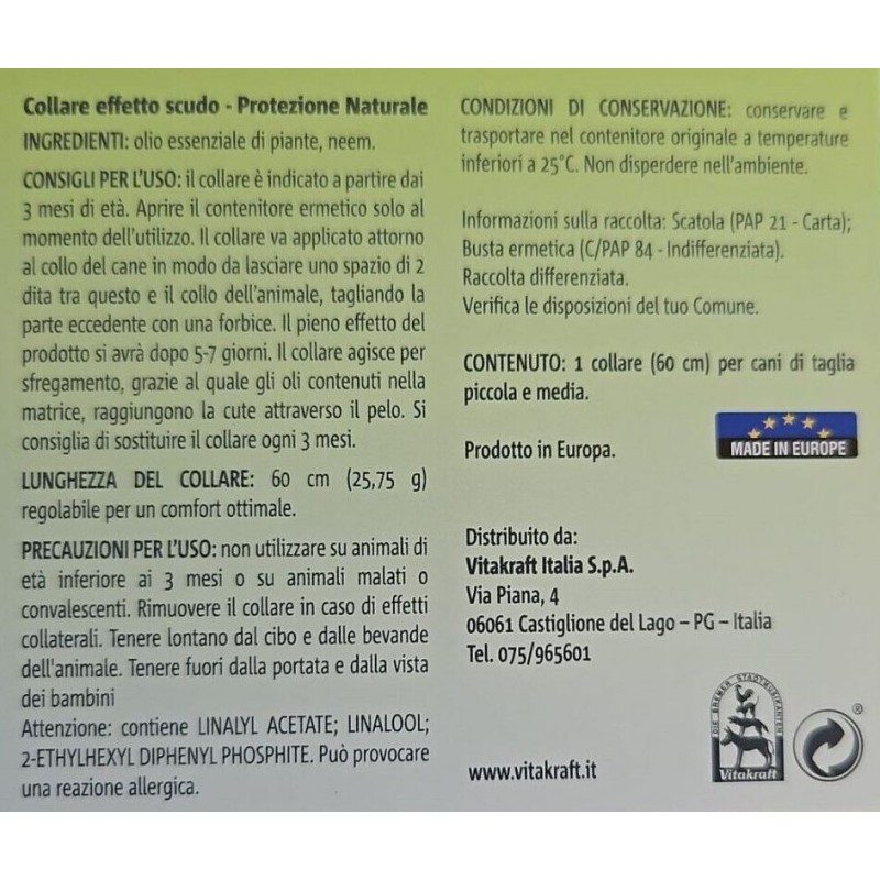 Vitakraft Vitakraft Collare Antiparassitario per Cani Taglia Piccol...