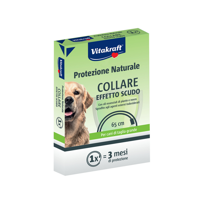 Vitakraft Collare Antiparassitario per Cani Grande con peso superiore ai 25Kg - 65cm