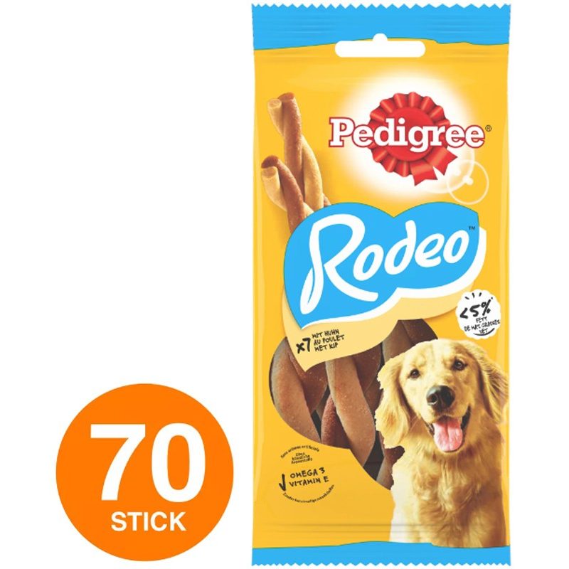 Pedigree Pedigree Rodeo Stick Intrecciati al Gusto Pollo Snack Prem...