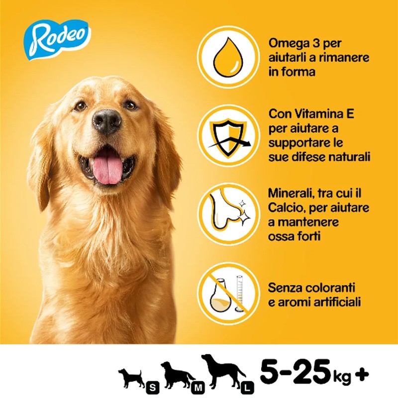 Pedigree Pedigree Rodeo Stick Intrecciati al Gusto Manzo Snack Prem...